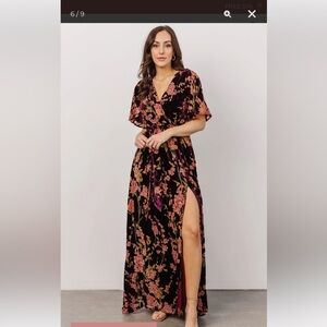 Beautiful Baltic Born velvet Maxi dress